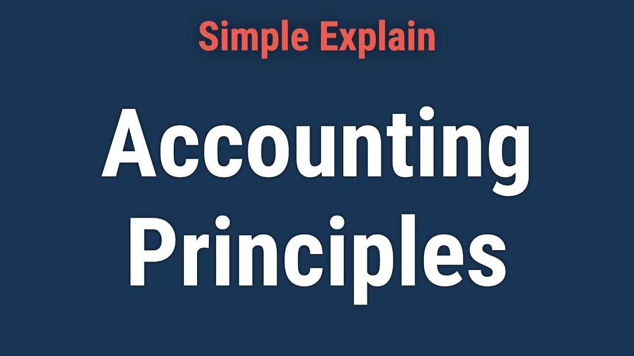 Importance of Accounting Principles