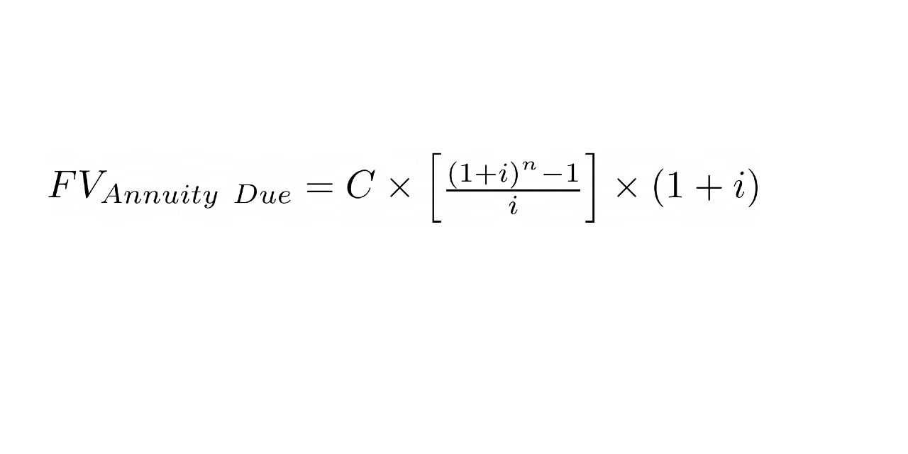 Calculation Formula for Annuity Due