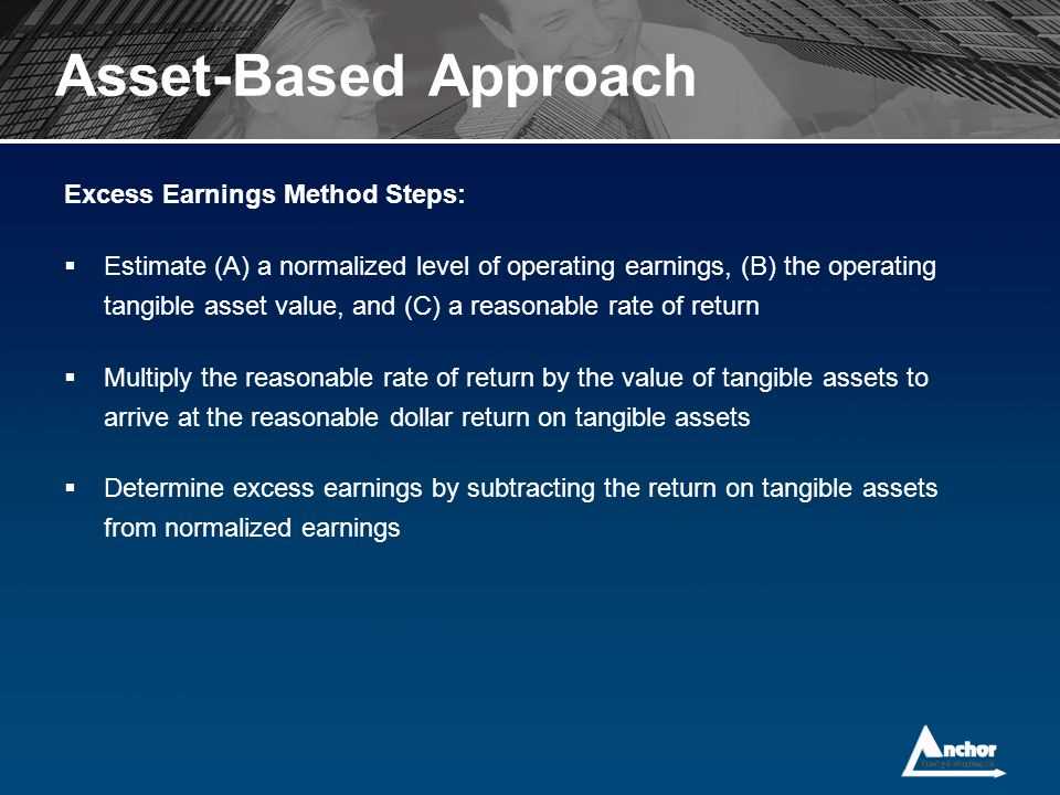 Key Considerations for Asset-Based Approach Calculations