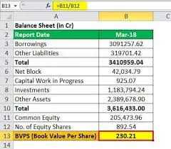 Example of Book Value Per Share Calculation