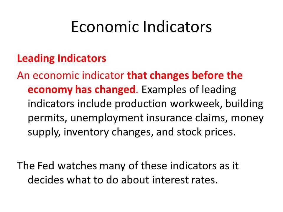 Economic Indicator Definition and Interpretation Guide SAXA fund