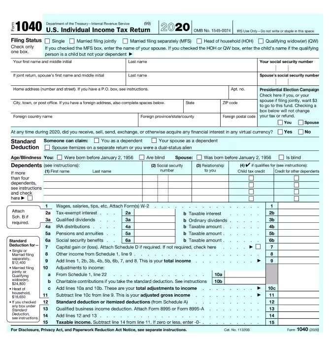 What is Form 1040-A?