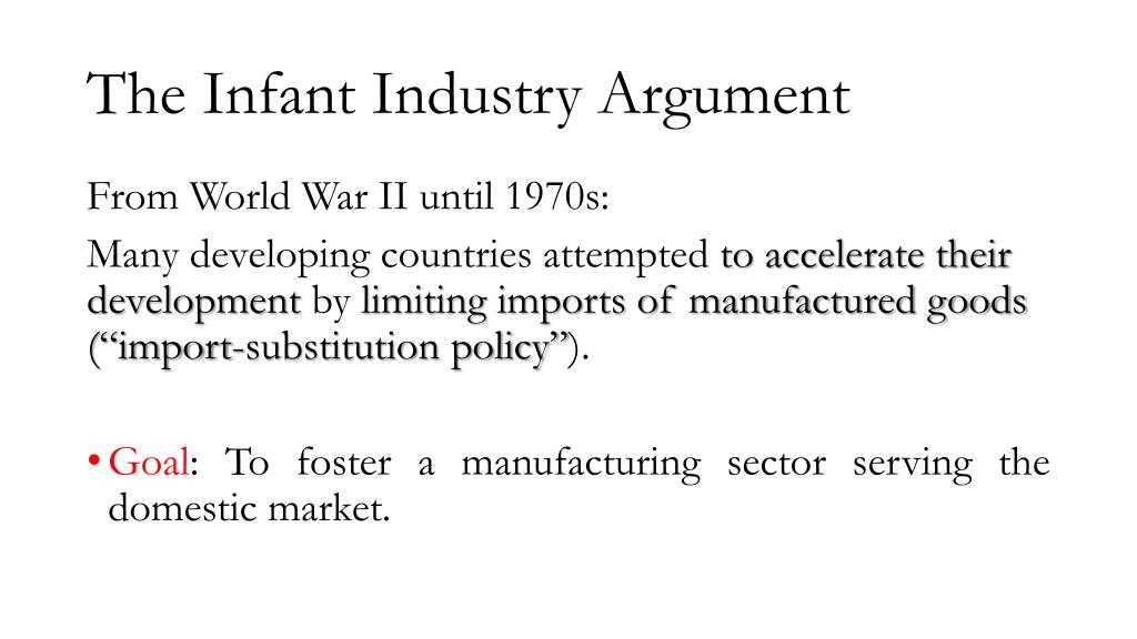 Definition of Infant-Industry Theory
