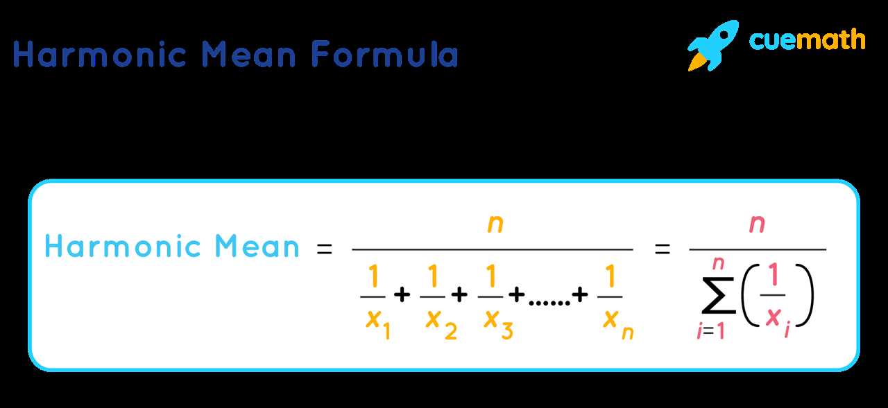 Formula for Harmonic Mean