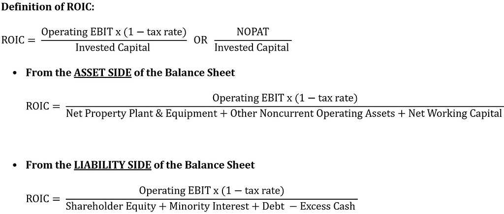 Using Invested Capital to Evaluate Returns