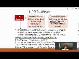 Calculating LIFO Reserve