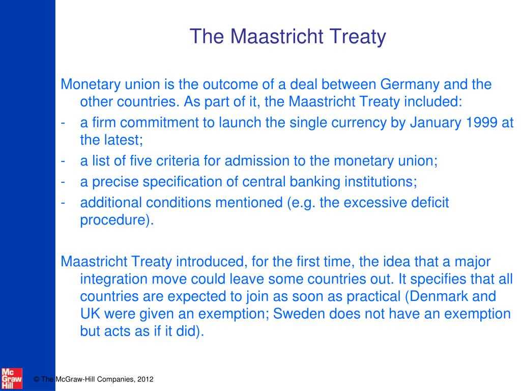 Maastricht Treaty: Definition, Purpose, History, Significance