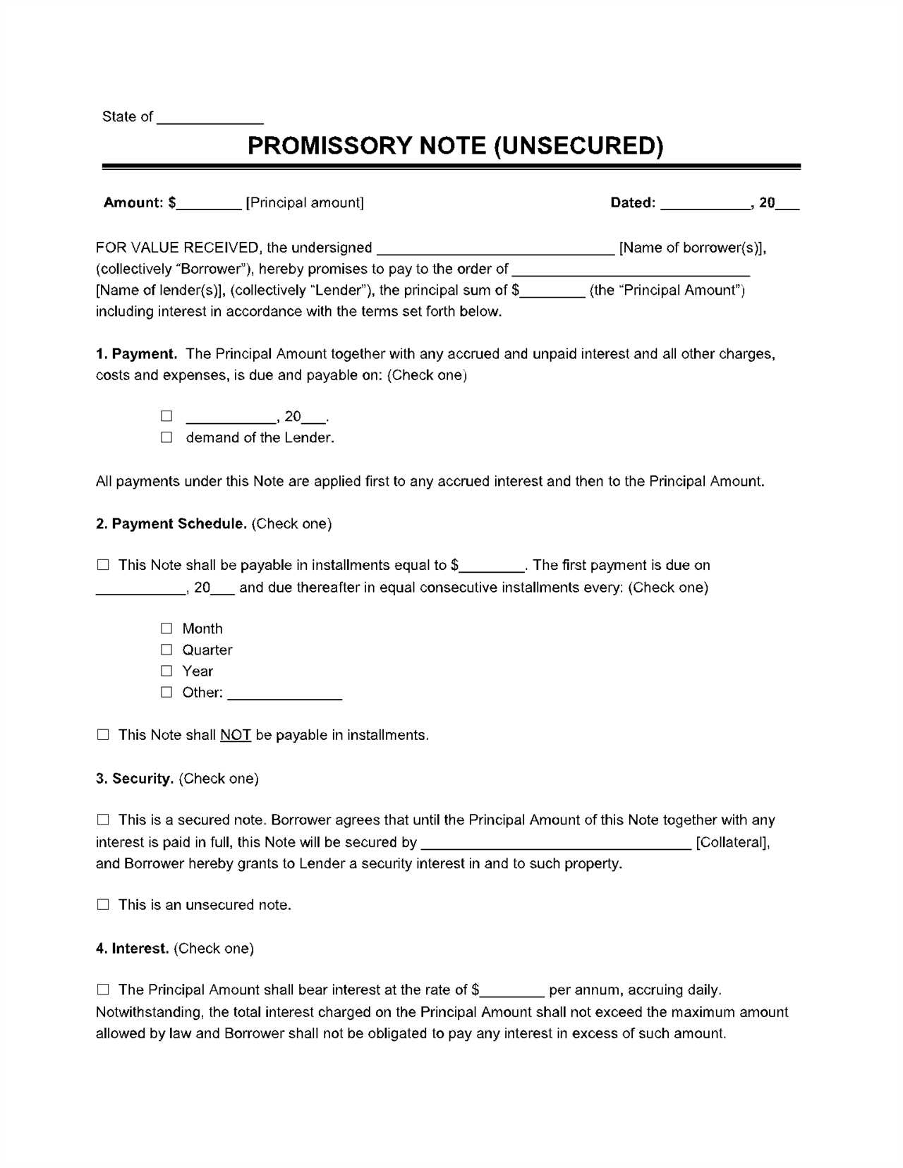 Pros of Secured Promissory Notes