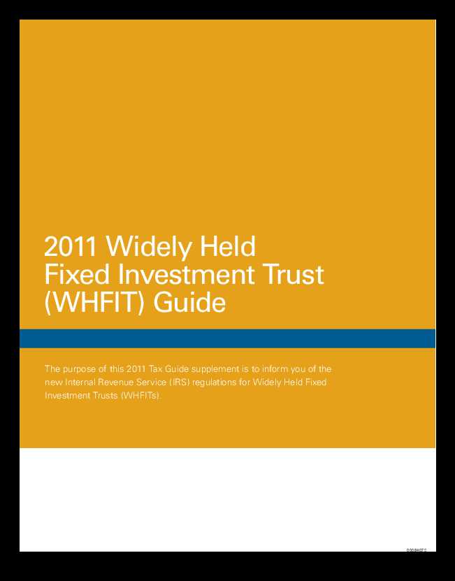 How does a Widely Held Fixed Investment Trust (WHFIT) work?