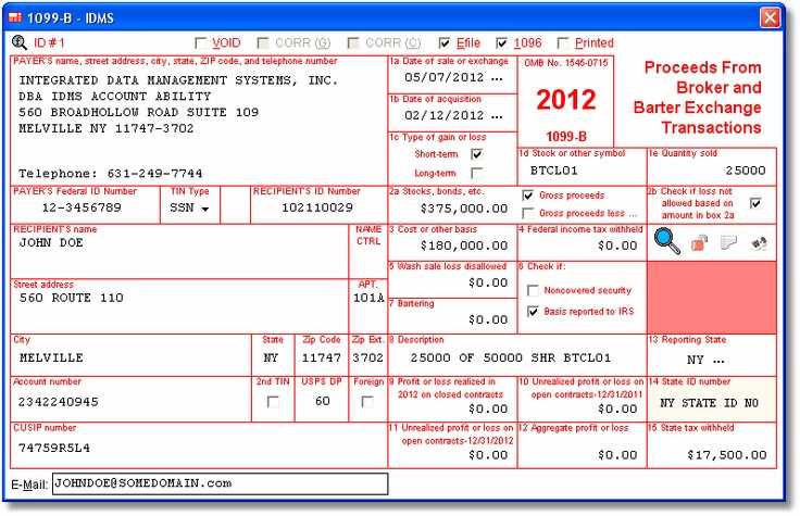 Who Needs to File Form 1099-B?